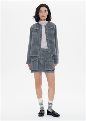 Bo jakke Grey Pinstripe Denim Baum Und Pferdgarten 